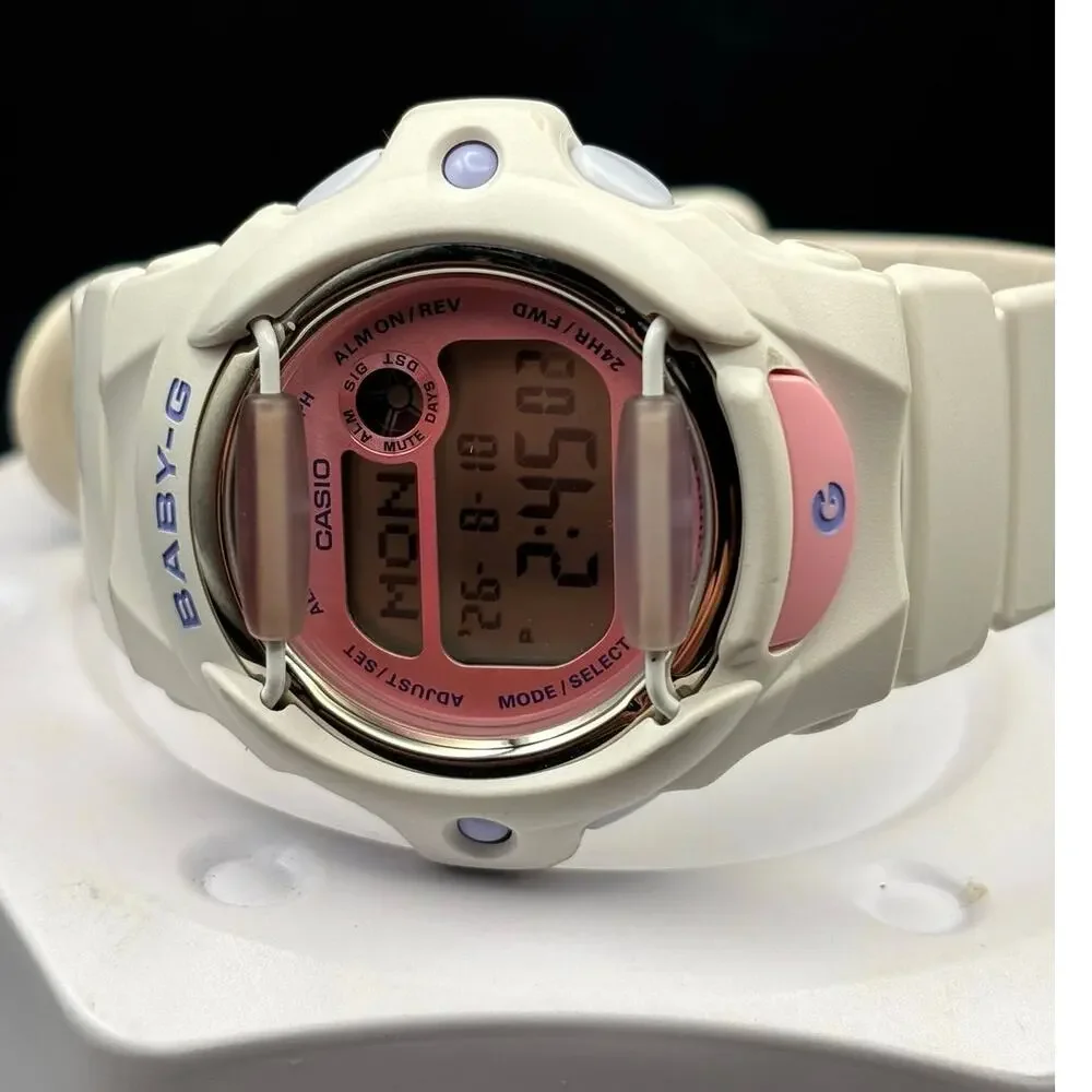 Casio Baby-G BG-169PB-7 Playful Beach White Pink Digital W omen’s Watch 200M